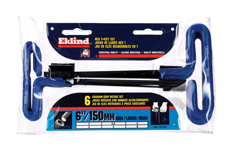Eklind 55166 T-Handle Hex Key 6Pc 6