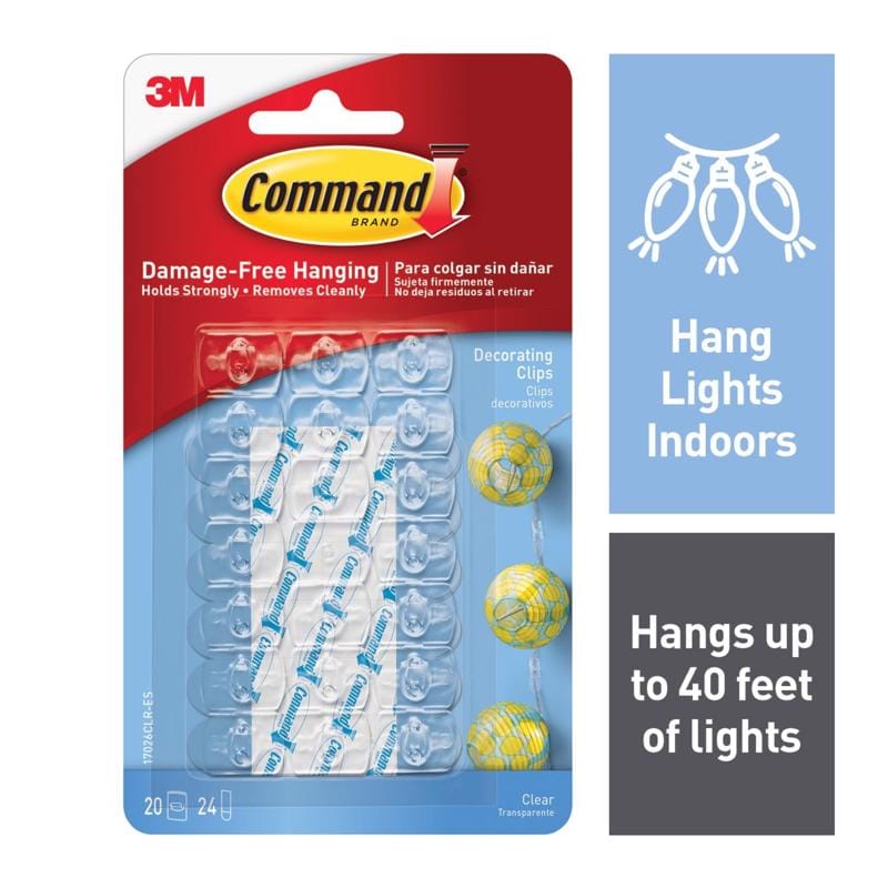 3M 17026CLR-ES Deco Clip Clr Command