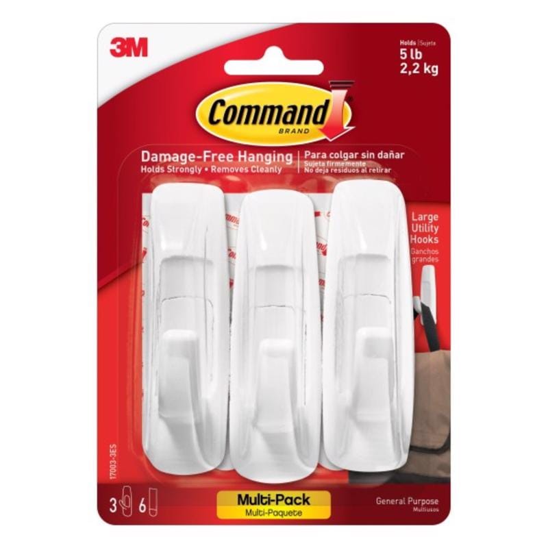 3M 17003-3ES Hooks Large Valpak