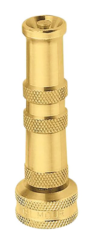 Gilmour 852812-1001 Water Nozzle, Twist, Brass, 3-5 8 In L