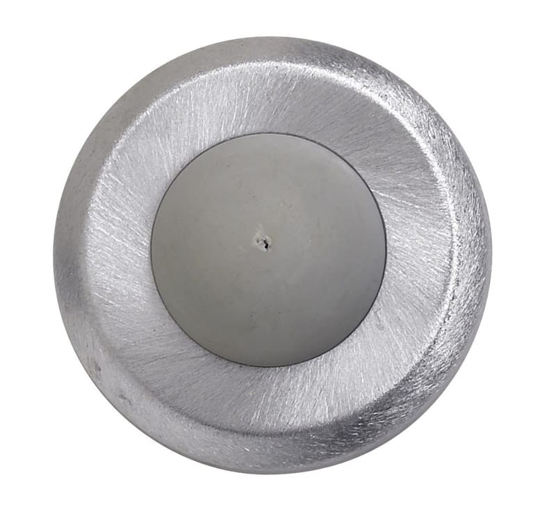 Tell DT100085 Stainless Steel Satin Chrome Silver Wall Door Stop Mounts to wall 2-1/2 in.