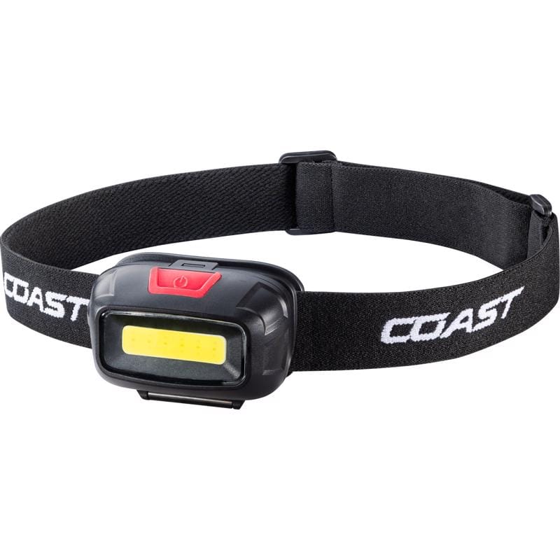 Coast 21597 FL13 380 lm Black/Red LED COB Head Lamp AAA Battery
