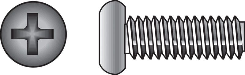Hillman 0828500 No. 10-24 Ga. X 1/2 in. L Phillips Pan Head Stainless Steel Machine Screws 100 pk