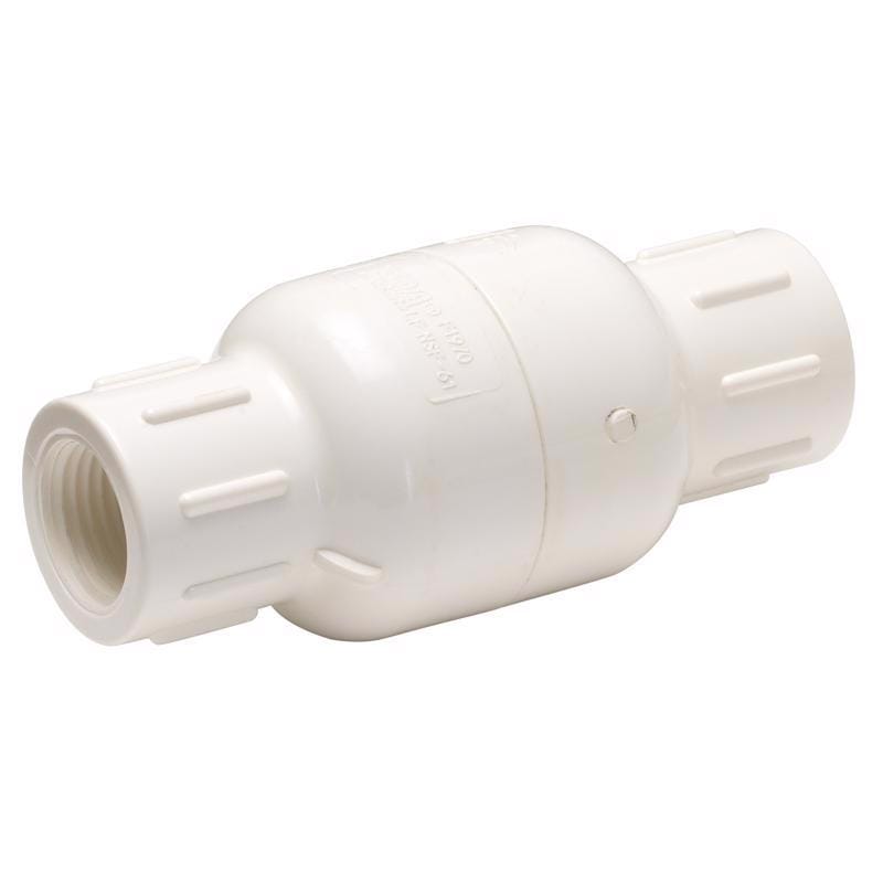 Homewerks VCKP40B4B 3/4 in. D X 3/4 in. D FIP PVC Spring Loaded Check Valve