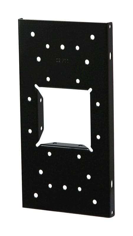Architectural Mailboxes UMBS0B06AM Black Steel Mailbox Mounting Board .060 Ga. 12.875 in. L