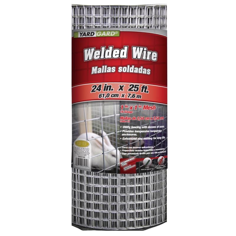 Yardgard 309312A 24 in. H X 25 ft. L Galvanized Steel Welded 1 in. X 1 in. in.