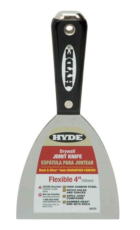 Hyde 02570 Black and Silver High Carbon Steel Joint Knife 0.63 in. H X 4 in. W X 8.25 in. L