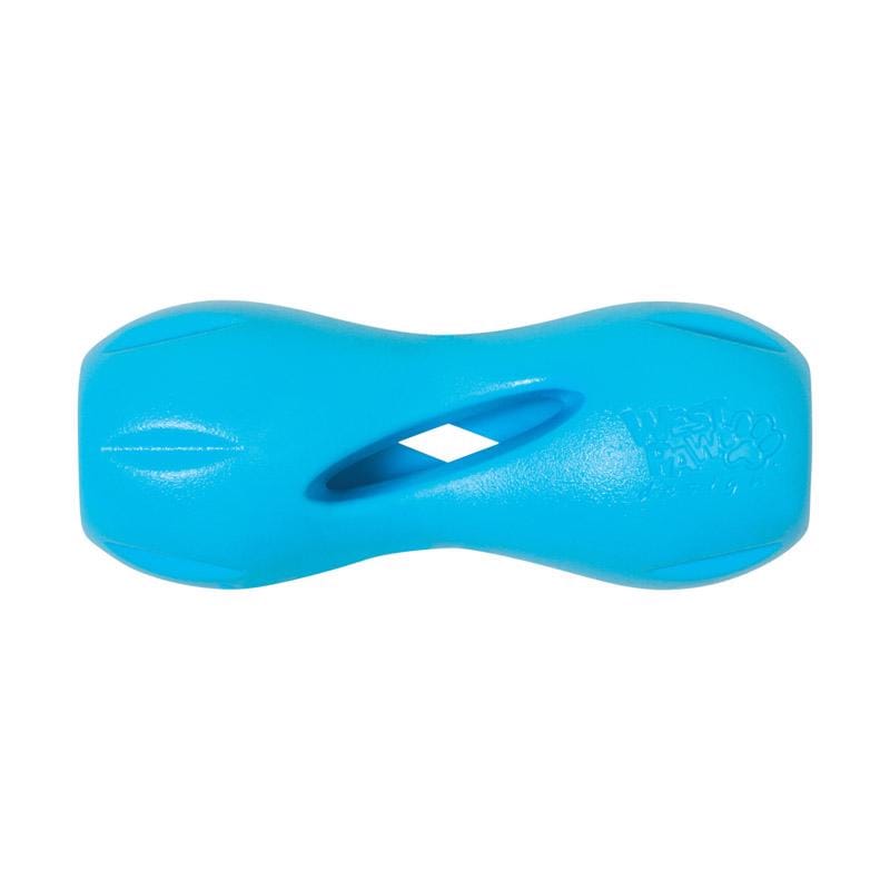 West Paw ZG090AQA Zogoflex For Dog Blue Plastic Qwizl Dog Treat Toy/Dispenser Small 1 pk