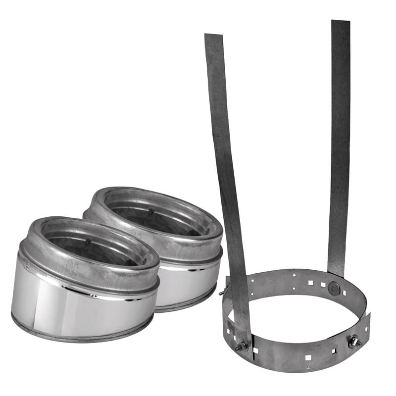 Selkirk 206211 6 in. D X 6 in. D Adjustable 30 deg Stainless Steel Elbow Kit
