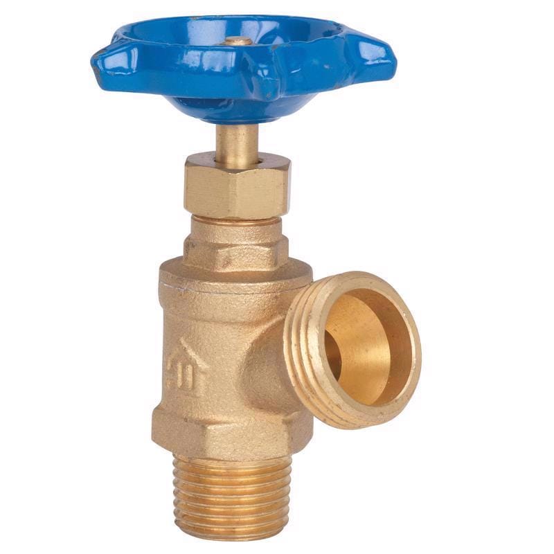 Homewerks VBDCONF3 1/2 in. MIP X 3/4 in. MHT Brass Boiler Drain