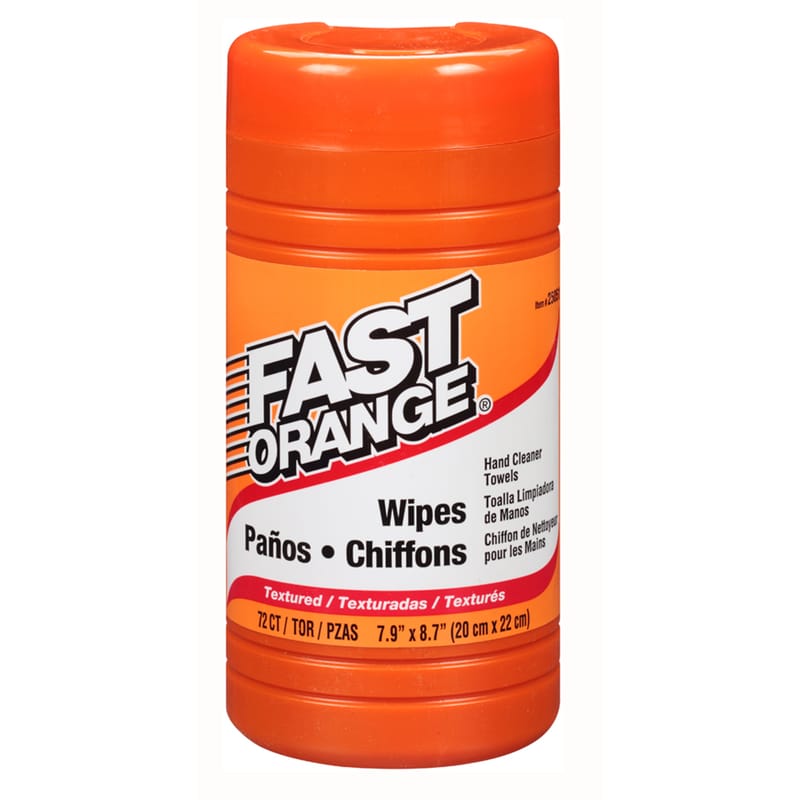 Permatex 25051 Fast Orange Citrus Scent Cleaning Wipes 72 ct