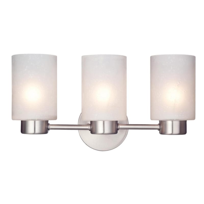 Westinghouse 6227900 Sylvestre 3-Light Brushed Nickel Gray Cylindrical Wall Sconce