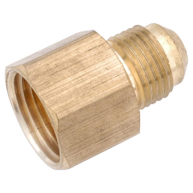 Anderson Metals 754046-1006AH 5/8 in. Flare Adapter in. X 3/8 in. D FIP Brass Coupling