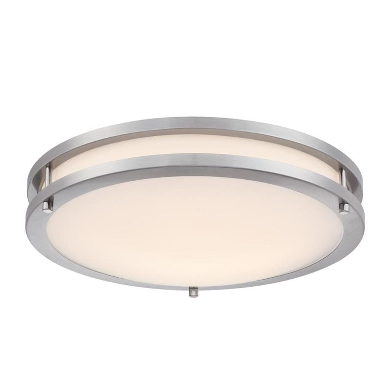 Westinghouse 6136400 Lauderdale 3.5 in. H X 15.75 in. W X 15.75 in. L Brushed Nickel Silver Ceiling Fixture