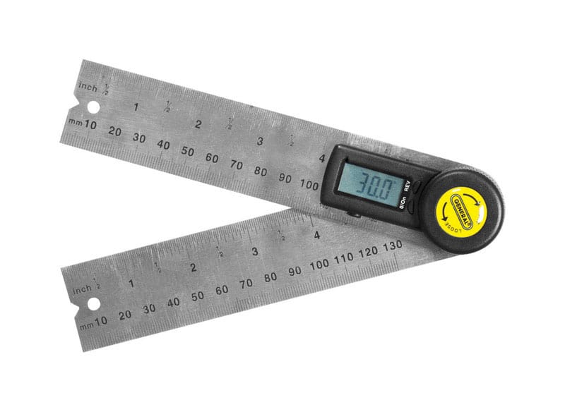 General 822 Angle-izer 5 in. L X 1-3/8 in. W Digital Angle Finder 360 deg Silver 1 pc