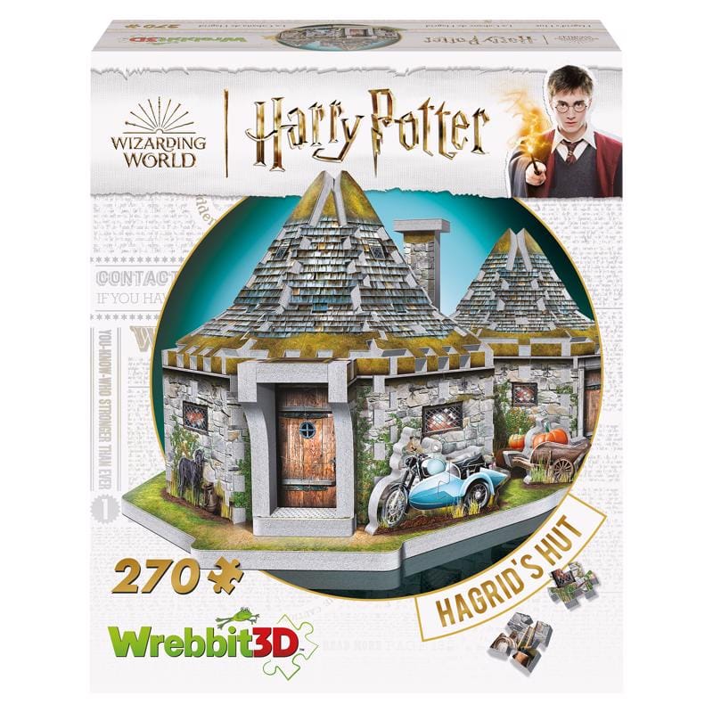 WREBBIT3D W3D-0512 Harry Potter Hagrid's Hut 3D Jigsaw Puzzle Multicolored 270 pc