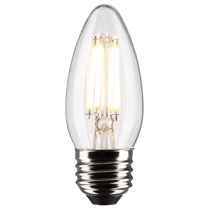 Satco S21835 B11 E26 (Medium) Filament LED Bulb Soft White 40 Watt Equivalence 2 pk