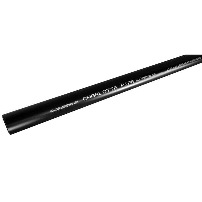 Charlotte Pipe APA 17112 0600 1-1/2 in. D X 10 ft. L ABS DWV Pipe