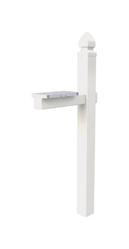 Architectural Mailboxes WP000WAM Whitley 57 in. White Plastic Mailbox Post