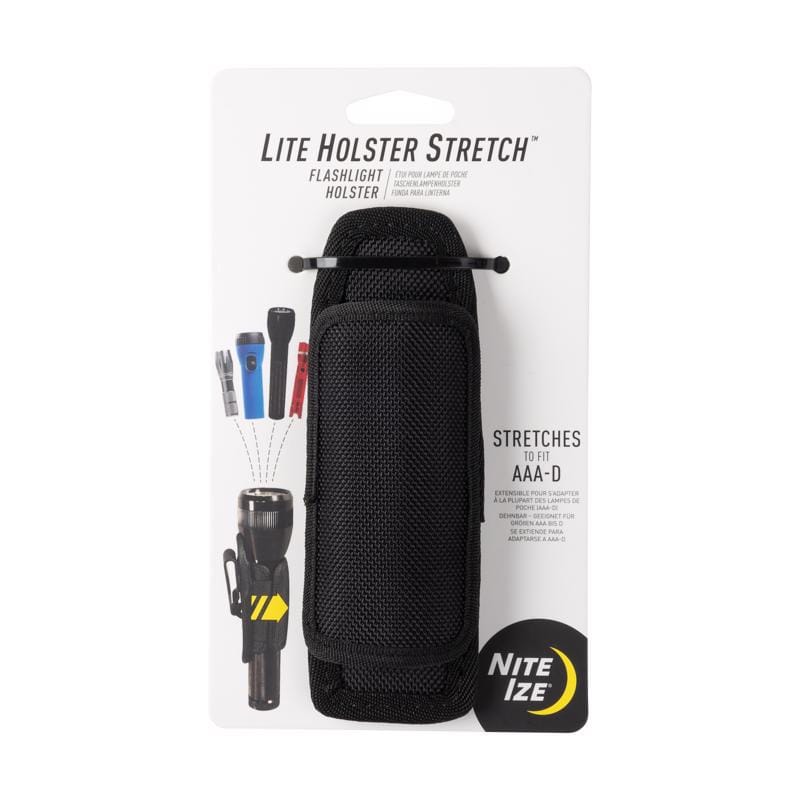 Nite Ize LHS-03 Lite Holster Stretch 1 pocket Polyester Flashlight Holster 1.77 in. L X 5.87 in. H Black