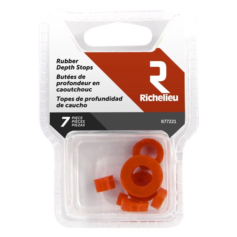 Richelieu R77221 Plastic Drill Stop Set 7 pc