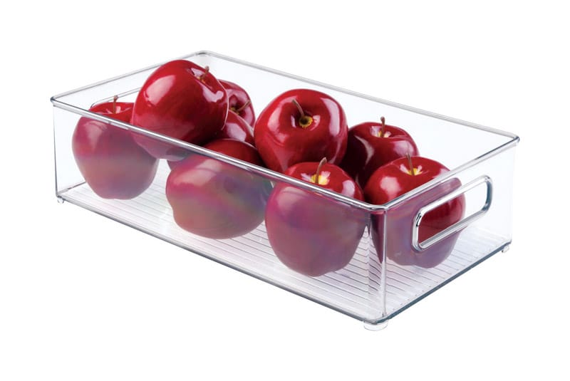 Idesign 70530 Clear Storage Bin 4 in. H X 8 in. W X 14.5 in. D Stackable