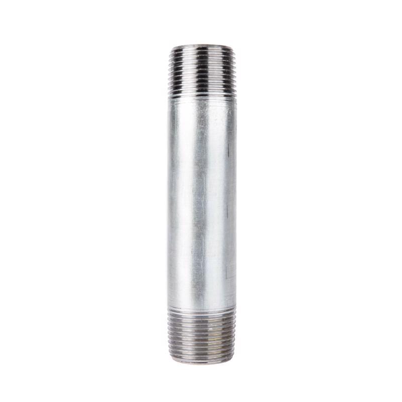 STZ Industries 3514X6 4 in. MIP each X 4 in. D MIP Galvanized Steel 6 in. L Nipple