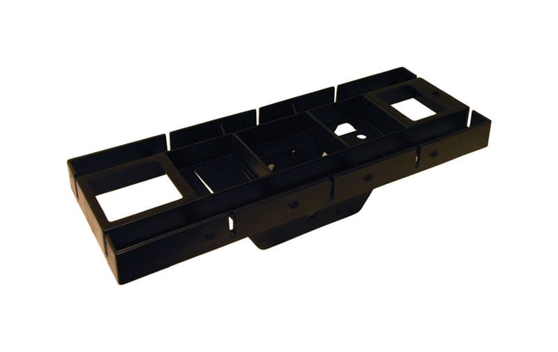 Architectural Mailboxes GMB225BAM Black Polymer Mailbox Mounting Board .15 Ga. 17 in. L