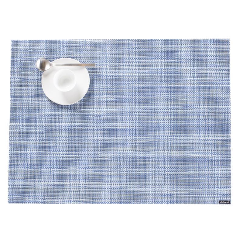 Chilewich 100132-030 Chambray Vinyl Placemats 19 in. L X 14 in. W