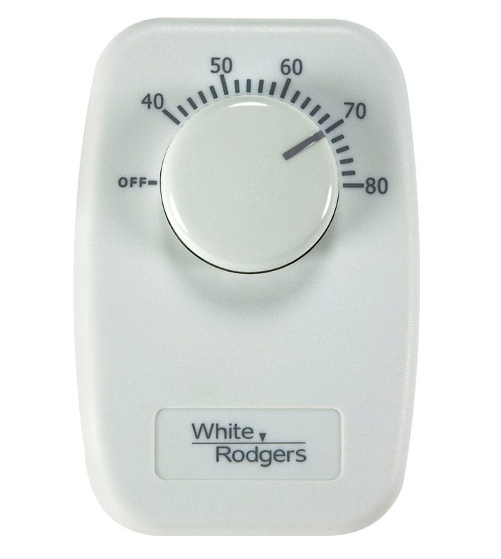 White Rodgers B50 Heating Dial Line Voltage Thermostat