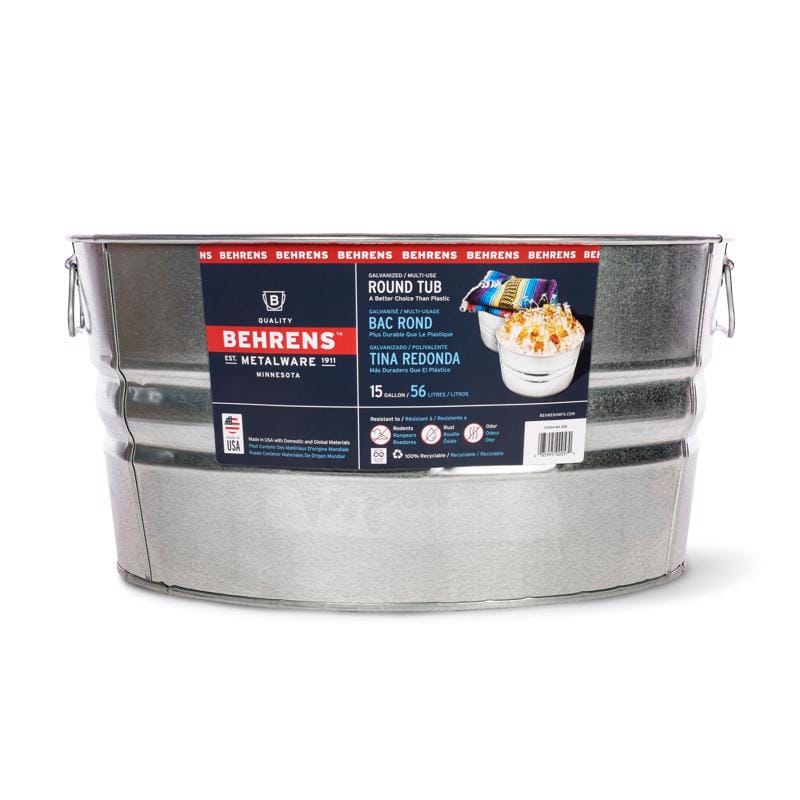 Behrens 2GS 15 gal Steel Tub Round