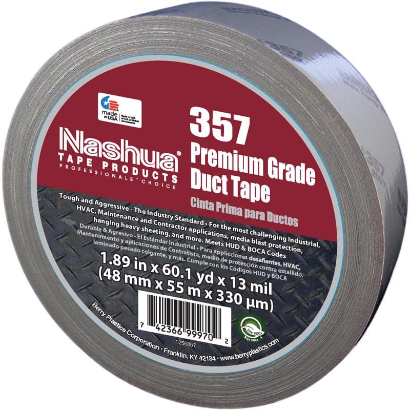 Nashua 1086142 Premium Grade 1.89 in. W X 60 yd L Silver Duct Tape