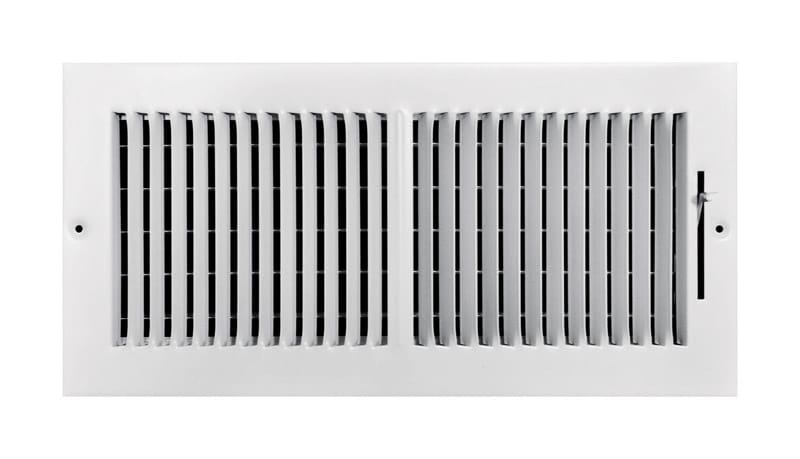 Tru Aire C102M14X06 6 in. H X 14 in. W 2-Way Powder Coat White Steel Wall/Ceiling Register
