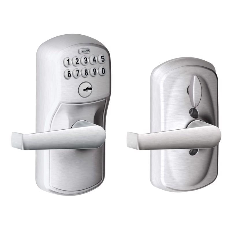 Schlage FE595CSVPLY626E Satin Chrome Steel Electronic Keypad Entry Lock
