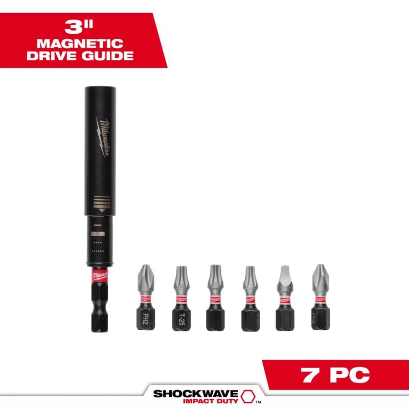 Milwaukee 48-32-4515 Drv Guid+Bit Set 7 Piece