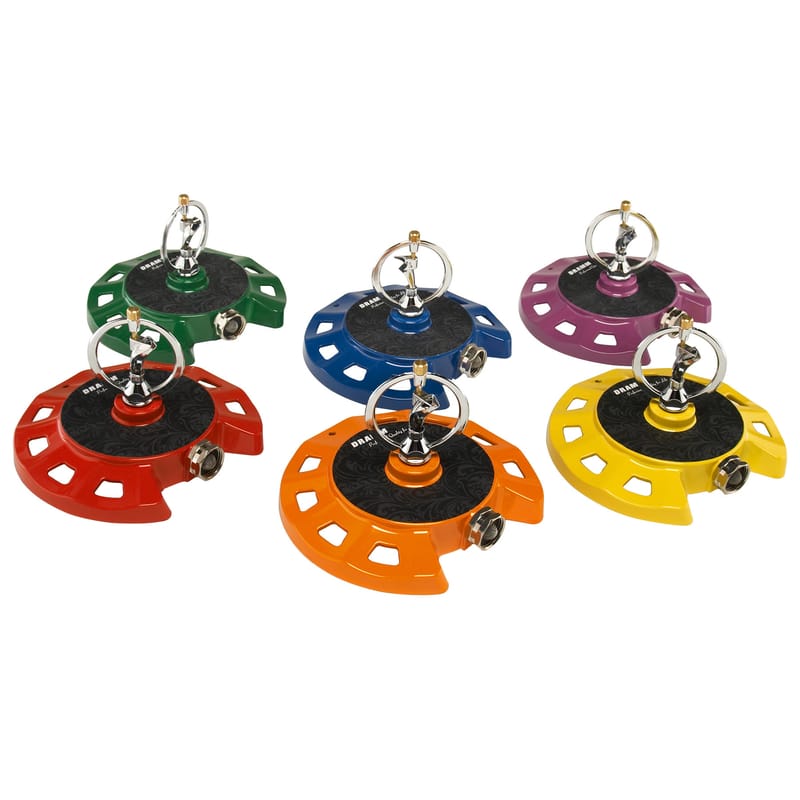 Dramm 10-15070 ColorStorm Plastic/Zinc Sled Base Spinning Sprinkler 1100 sq ft