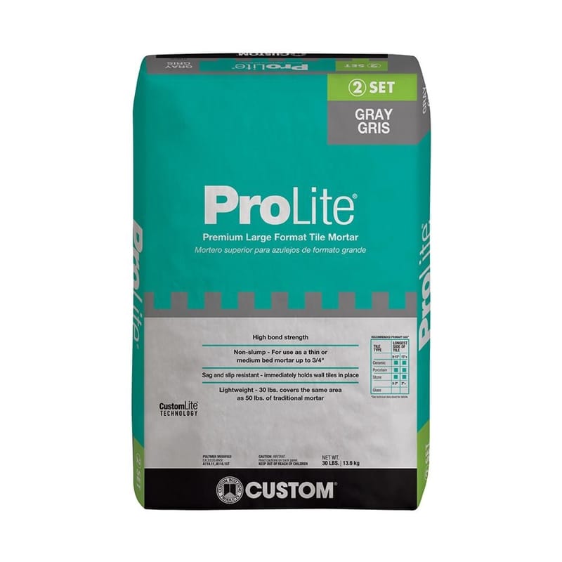 Custom Building Products PLMG30 ProLite Gray Premium Mortar 30 lb