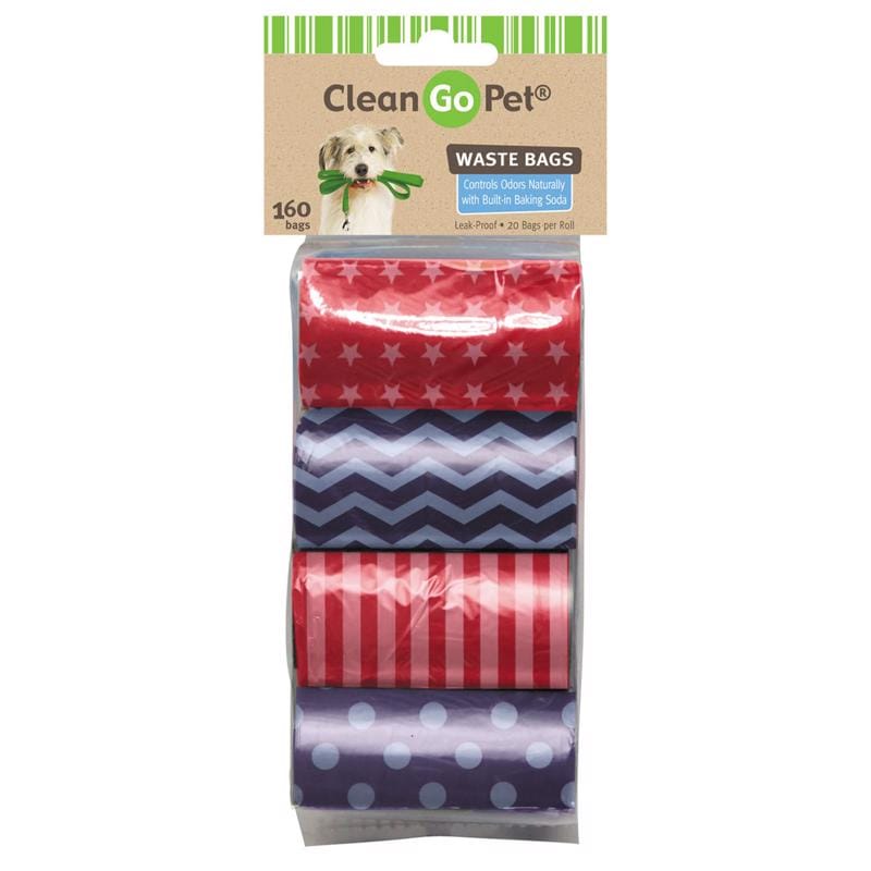Clean Go Pet ZW9527 08 Plastic Disposable Pet Waste Bags 8 pk