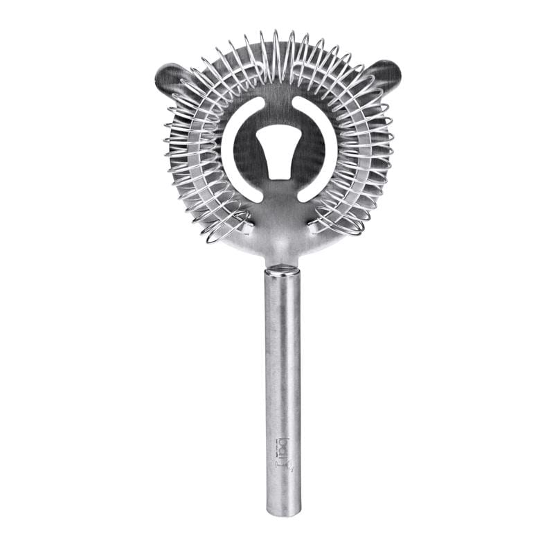 BARY3 BAR-0749 Silver Stainless Steel Cocktail Strainer