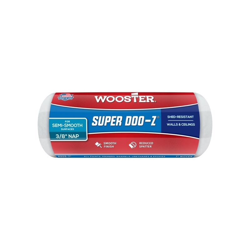 Wooster R205-7 Super Doo-Z Fabric 7 in. W X 3/8 in. Regular Paint Roller Cover 1 pk