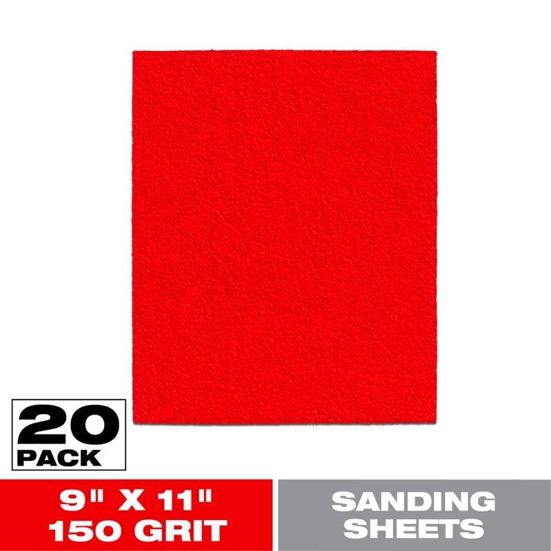 Diablo DCS911150S20G 9 in. L X 11 in. W 150 Grit Aluminum Oxide Sanding Sheet 20 pk
