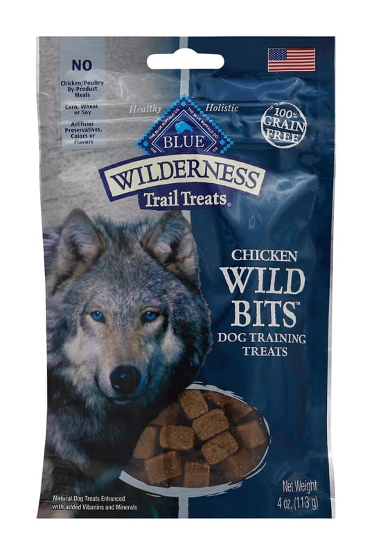 Blue Buffalo 596398 Blue Wilderness Chicken Grain Free Treats For Dog 4 oz 1 pk