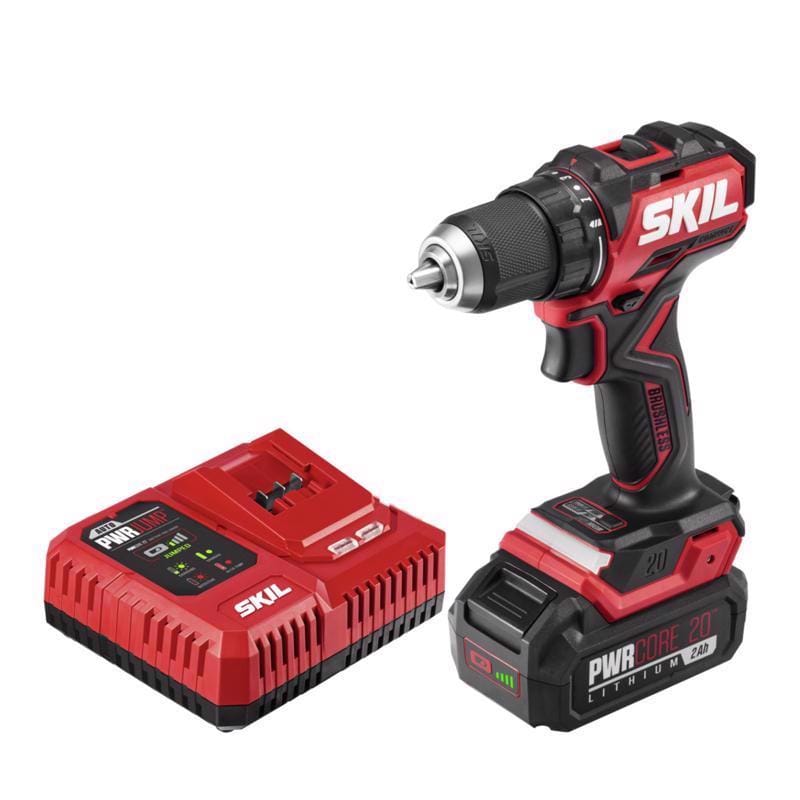 Skil DL6293B-10 20V PWRCORE 1/2 in. Brushless Cordless Drill/Driver Kit (Battery & Charger)
