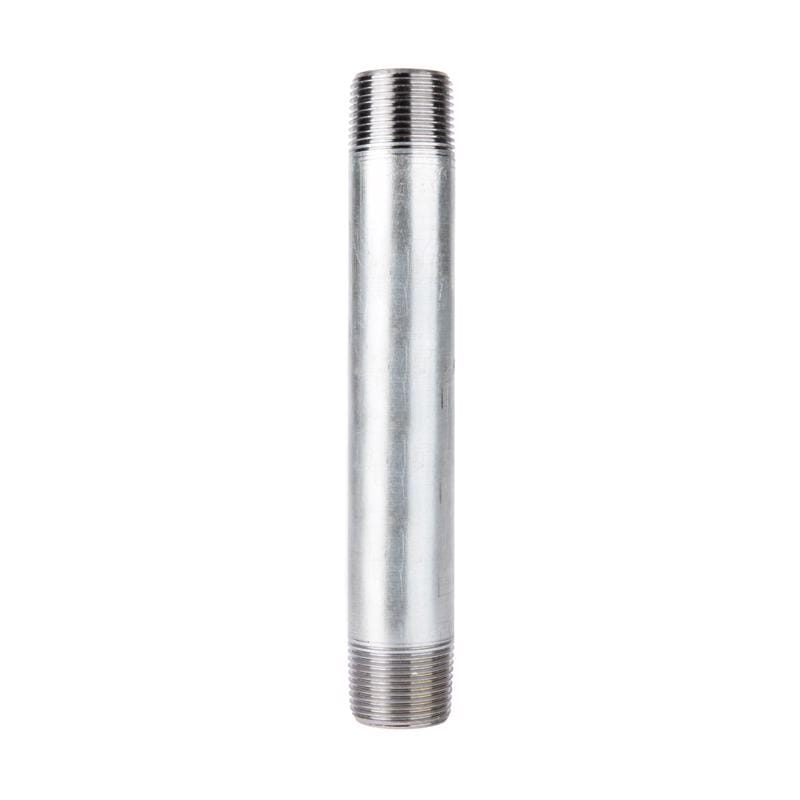 STZ Industries 351U3X8 3 in. MIP each X 3 in. D MIP Galvanized Steel 8 in. L Nipple