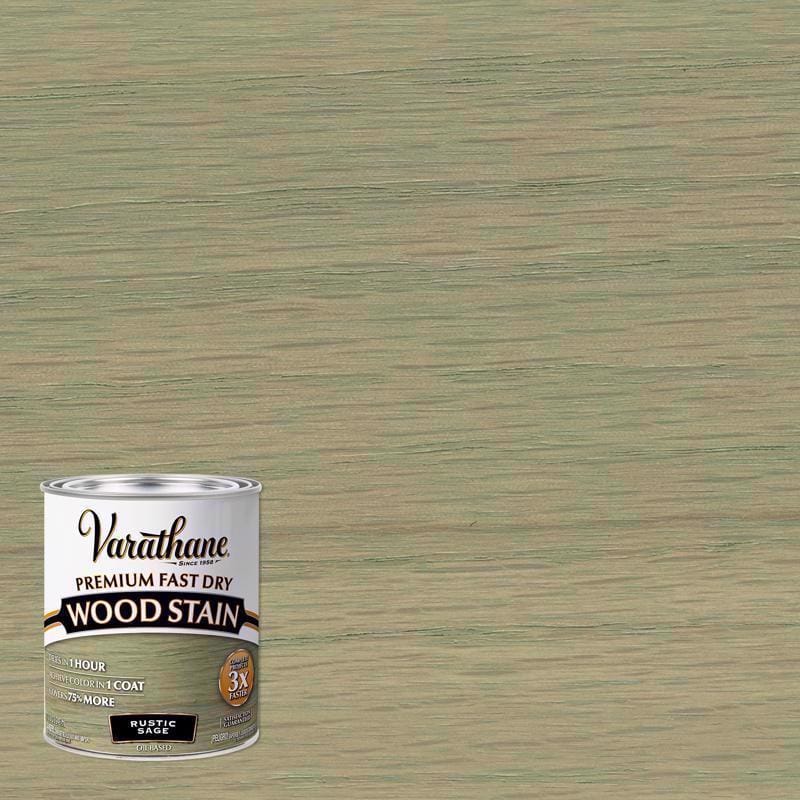 Varathane 297426 Semi-Transparent Gloss Rustic Sage Oil-Based Urethane Modified Alkyd Fast Dry Wood Stain 1