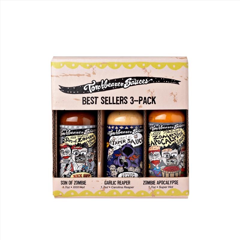 Torchbearer Sauces 855090001754 Multi Hot Sauce Gift Box 1.75 oz