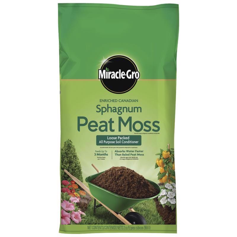 Miracle-Gro 85252430 Canadian Sphagnum Peat Moss 2 cu ft