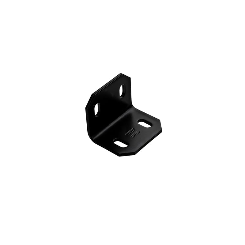 National Hardware N351-495 2.4 in. H X 3 in. W X 0.188 in. D Black Carbon Steel Inside/Outside Square Corner