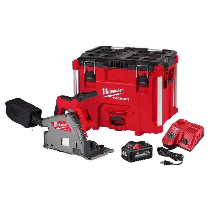 Milwaukee 2831-21 M18 FUEL M18 6 amps 6-1/2 in. Cordless Brushless Plunge Track Saw Kit (Battery & Charger)