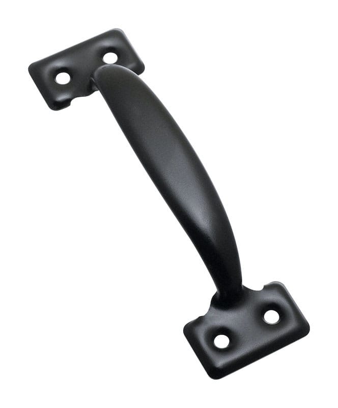 National Hardware N116-830 5-3/4 in. L Black Steel Door Pull